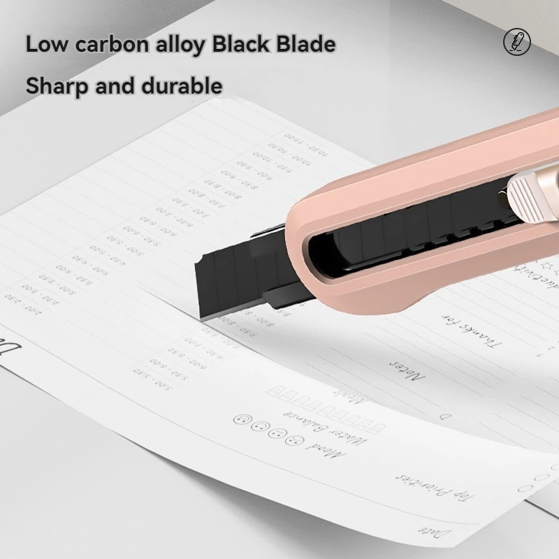 Deli NS063-SA ピンク ポータブルアートナイフ 288個入りセット