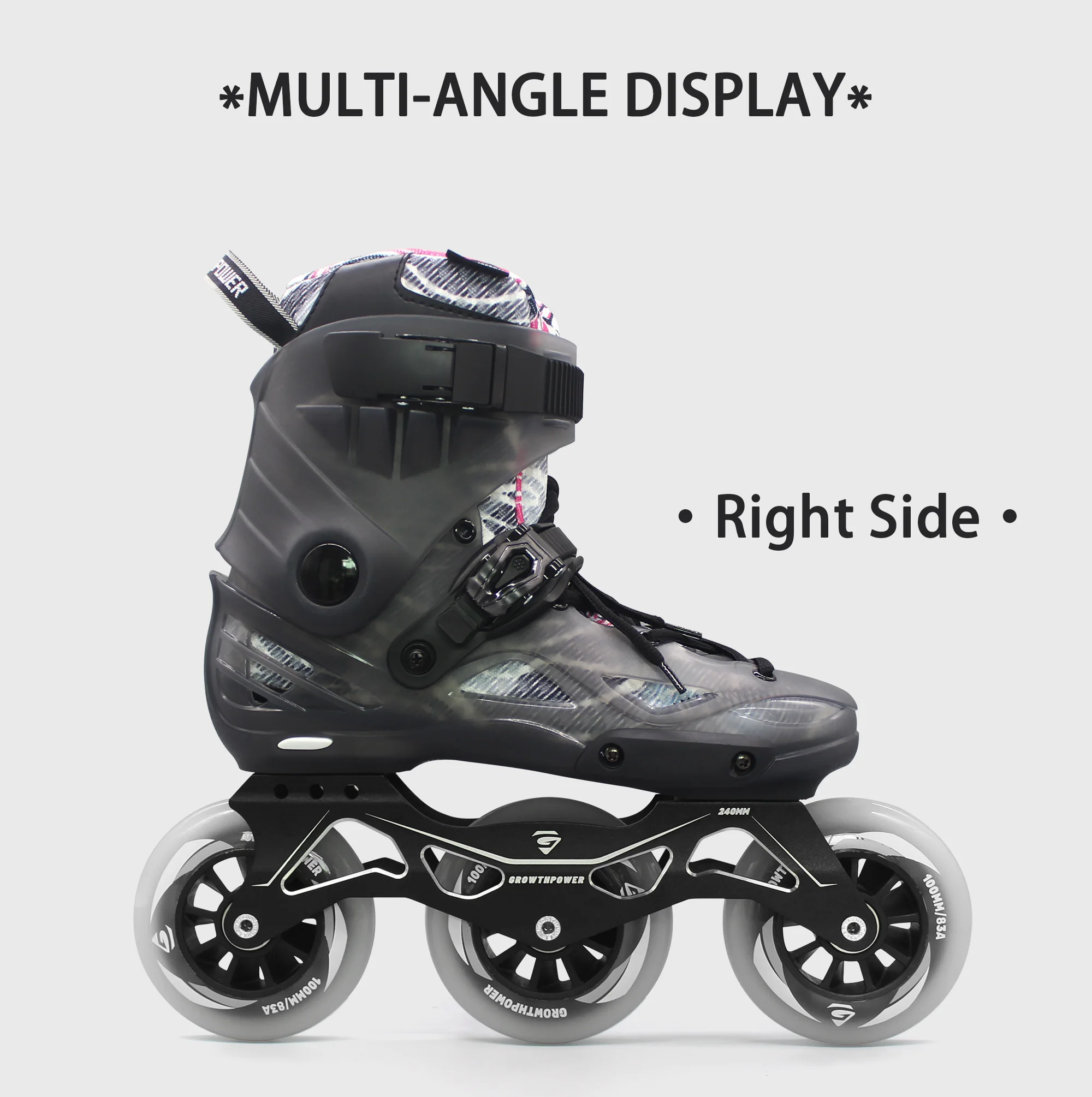 Professional Inlineskate Racing Roller Skates Wholesale High Quality Big Three Wheel Speed