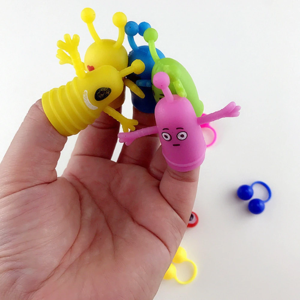 LZY888 Plastic Expression Finger Puppets Toys for Kids Promotional