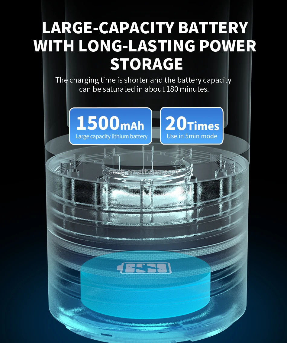 6000ppb Hydrogen Water Generator Bottle Hydrogen Rich Water Cup ...