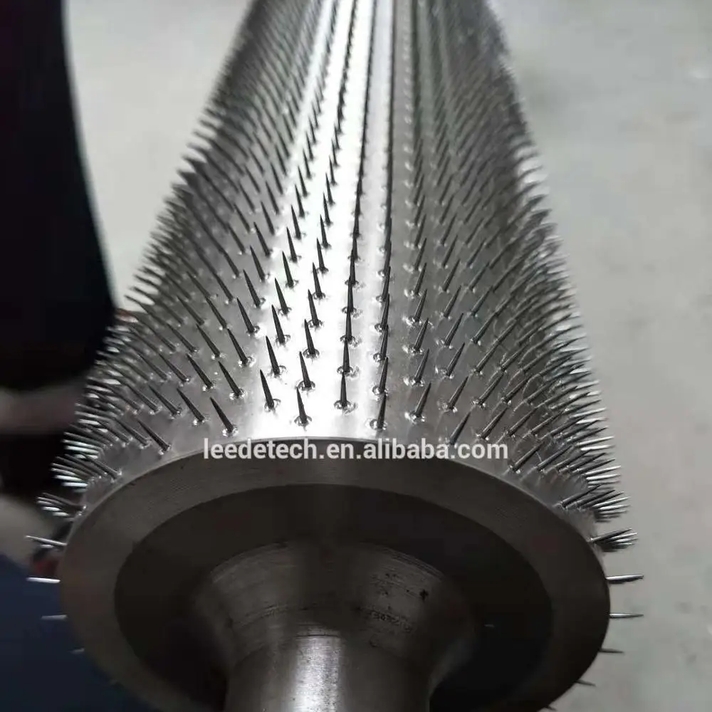 Perforating Needle Roller Pin Sleeves Pinned Roller for Leather Plastic Paper Rubber PP PE Film Hole Punching