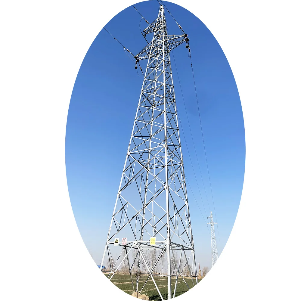 Factory power distribution electrical pylon angle steel pylon electric power transmission line tower