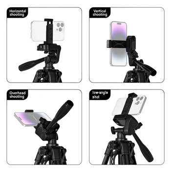 F3366 Telescope Tripod Portable Tripod Mobile Selfie Live Streaming Stand Fishing Lamp Stand detail image
