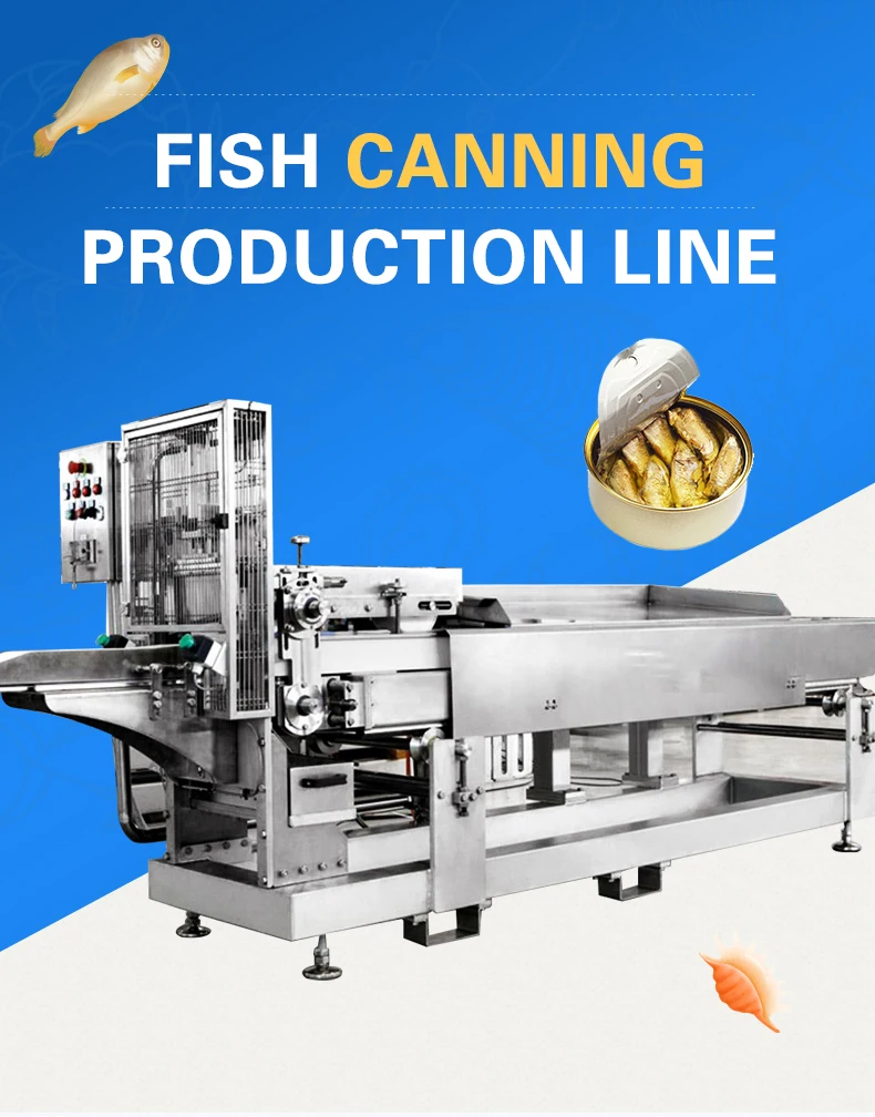 Tca Full Automatic Canned Sardines Fish Processing Packaging Line