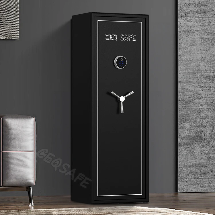 CEQSAFE Fire Resistant Safe Cabinet Electronic Digital Safe Biometric Gun Box