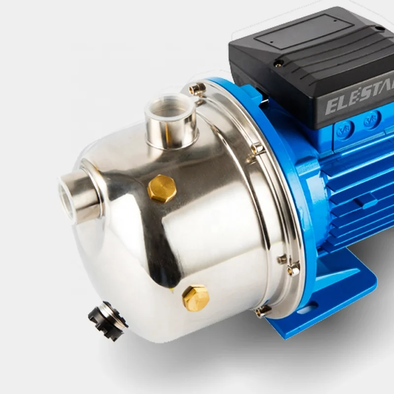 JS100 Electric 220v Commercial Buildings Price High Pressure 1HP Anti-rust Water Pumps Jet 100a Brass Impeller Stainless Pump
