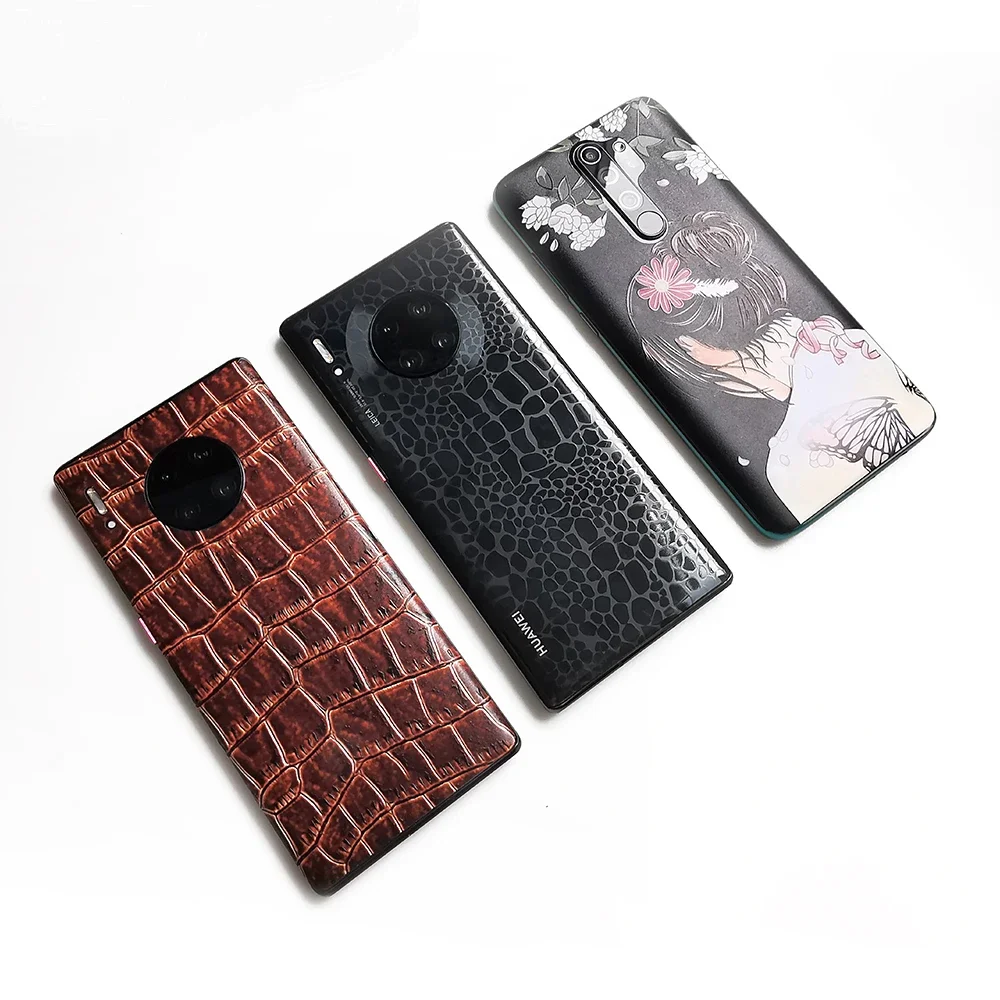 Hot Selling Texture Back Film Crocodile Grain Series Sheet Mobile Phone Screen Protector For Cutter Machine