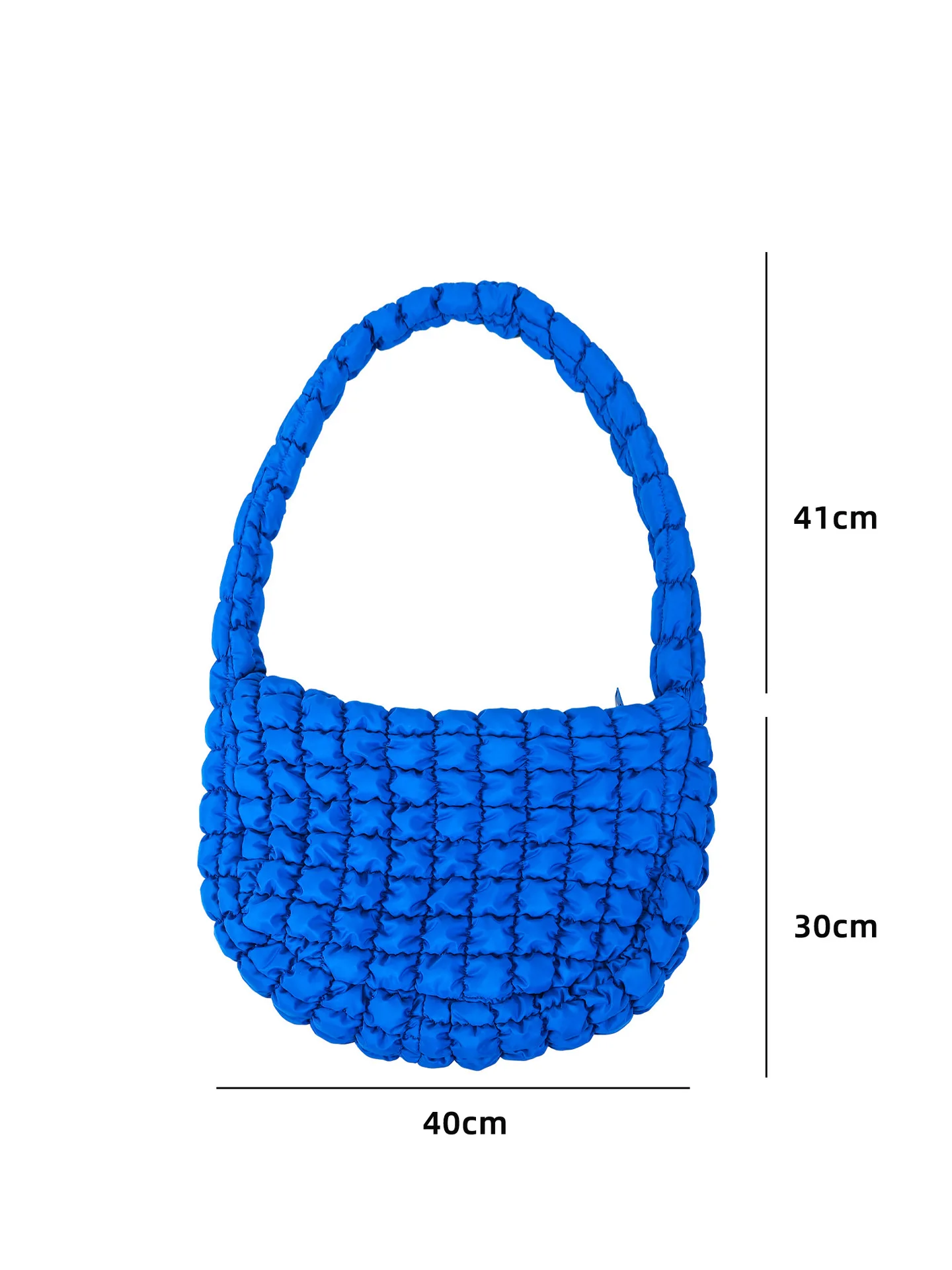 YIYIDSTO Upgraded Cloud-style Simple Fashion Shoulder Dumpling Bag Large-capacity Polyester Women's Bag Zipper Closure Single