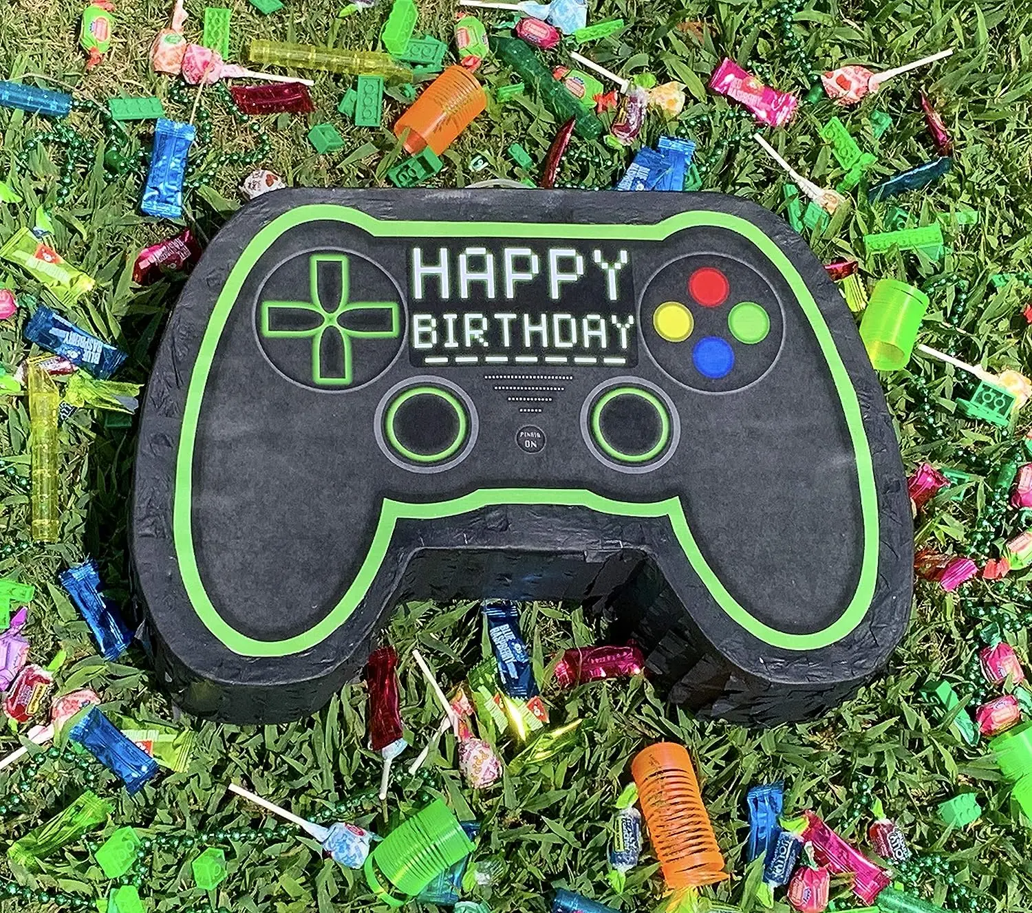 Custom Pinata Video Game Controller Pinatas Bundle With Blindfold And