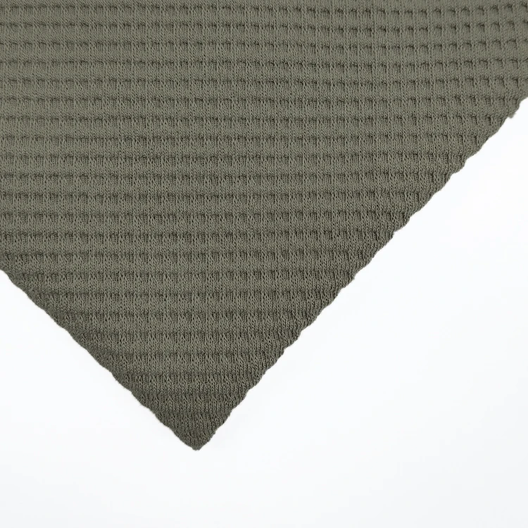 New Design Kids Cotton Waffle Fabric, China Supplier Knit 32S Waffle Fabric Fabric for T Shirt/ factory