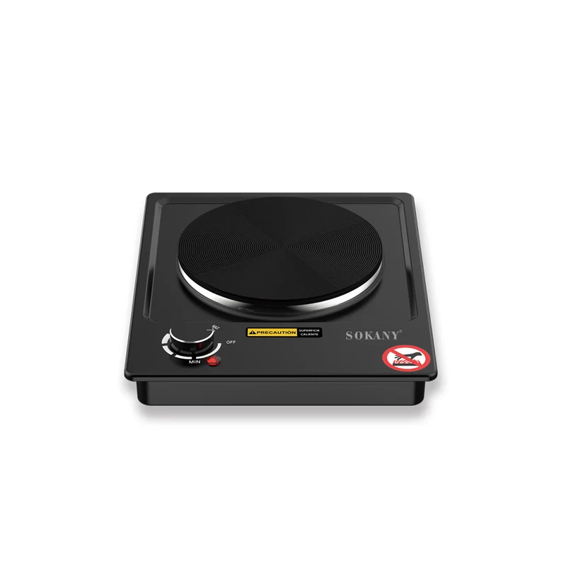 Sokany New Electric Stove Single Head Solid Hot Plate Cook Top Cooker