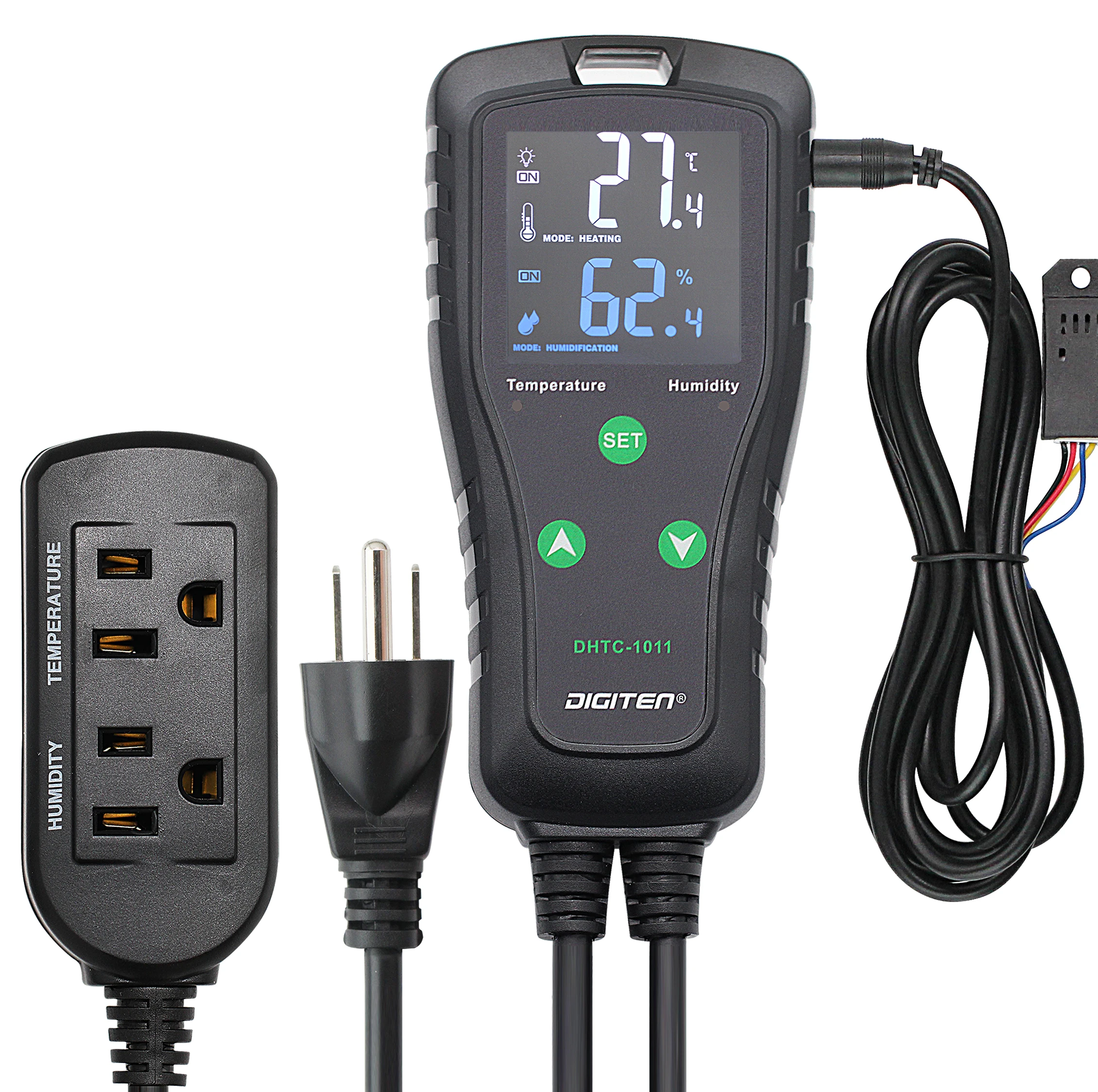 Temperature Humidity Regulator Outlet Plug-in Thermostat Reptile Humidity Controller Greenhouse