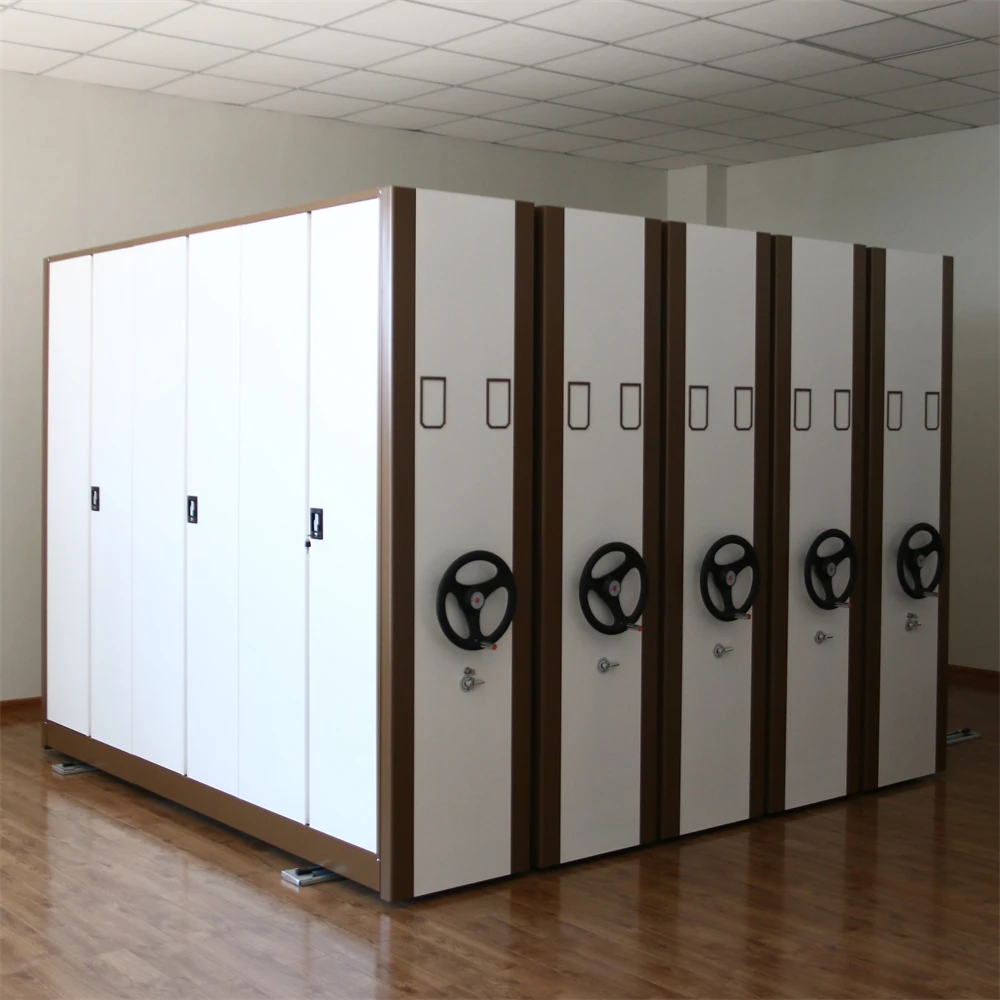 Custom Mobile Shelving System Movable Library Compact Shelving