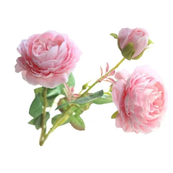 New Vintage Artificial Peony Silk Flowers Bouquet Home Wedding Decoration