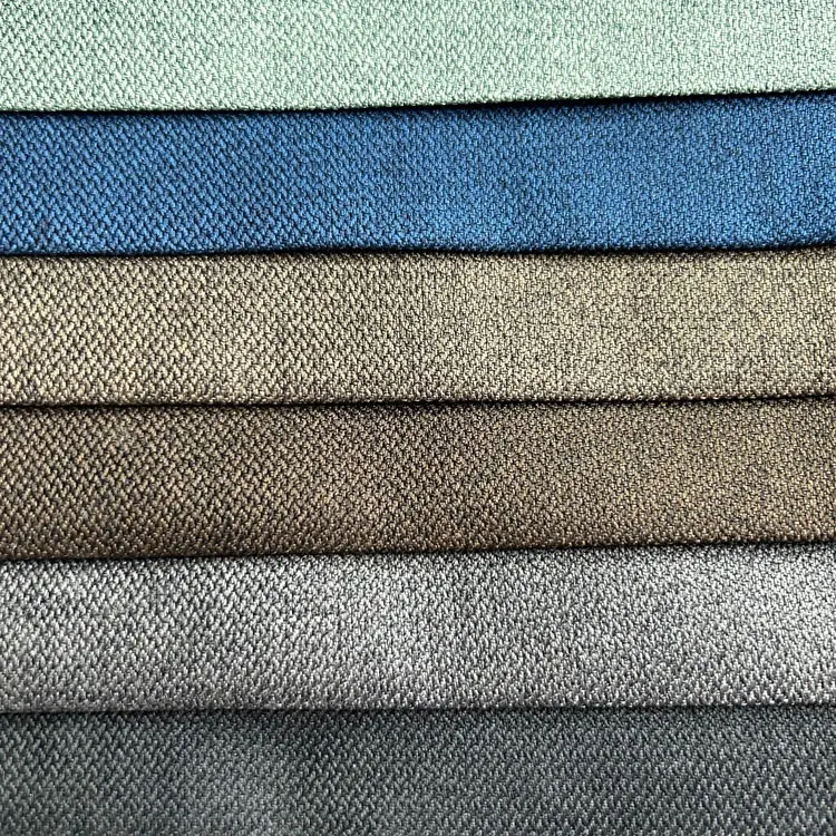 H28 Home Textile Polyester Linen Look Sofa Upholstery Linen Sofa Fabric Wholesale