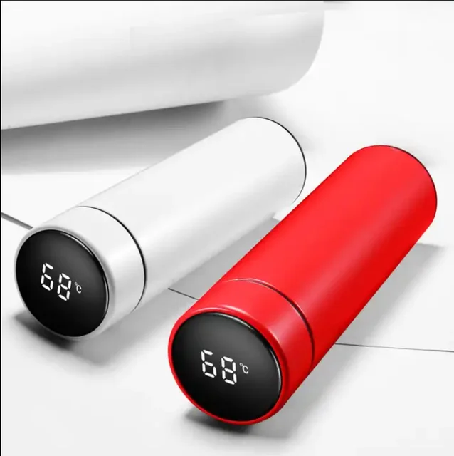 LED Temperature Display Thermos Bottle Stainless Steel 304 Vacuum Water Bottle 500ml Thermos Cup