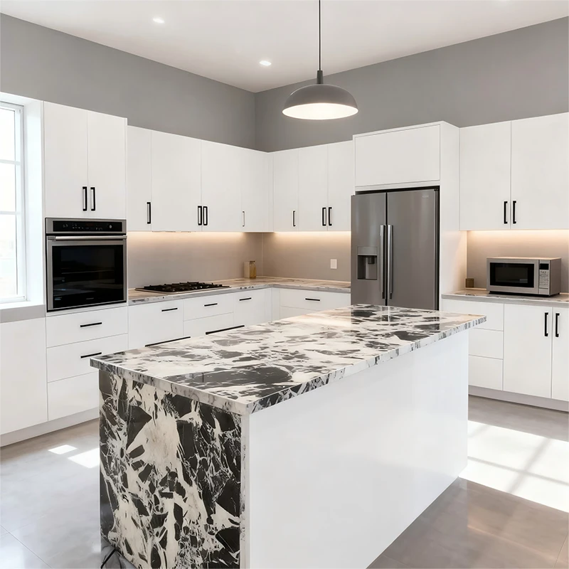 Luxurious Napoleon and Bvlgari Black Marble Slabs & Tiles for Elegant Interior Designs