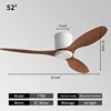 52INCH--White + Walnut wood