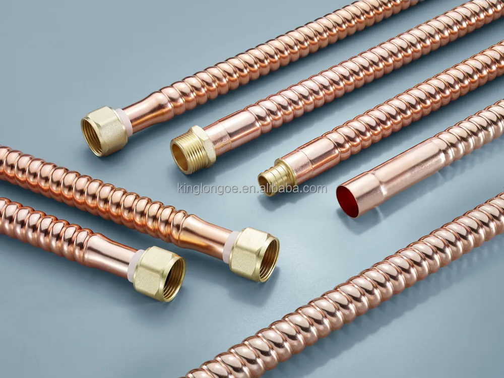 33. Extensible 1/2  3/4 SUS304 316 Ss Corrugated Yellow Stainless Steel  Tube Water Heater Flexible Gas Hose Corrugated