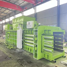 Fully Automatic Horizontal Scrap Metal Waste Plastic Balancer Compactor Press Machine Motor Bearing Engine Gear Restaurant