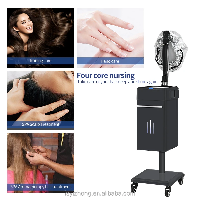 Nano Negative Ion Micro Mist Machine With Micro Fog and Deep Repair and Micromis Hair Steamer Cap for Hair Care SPA Moisturizing