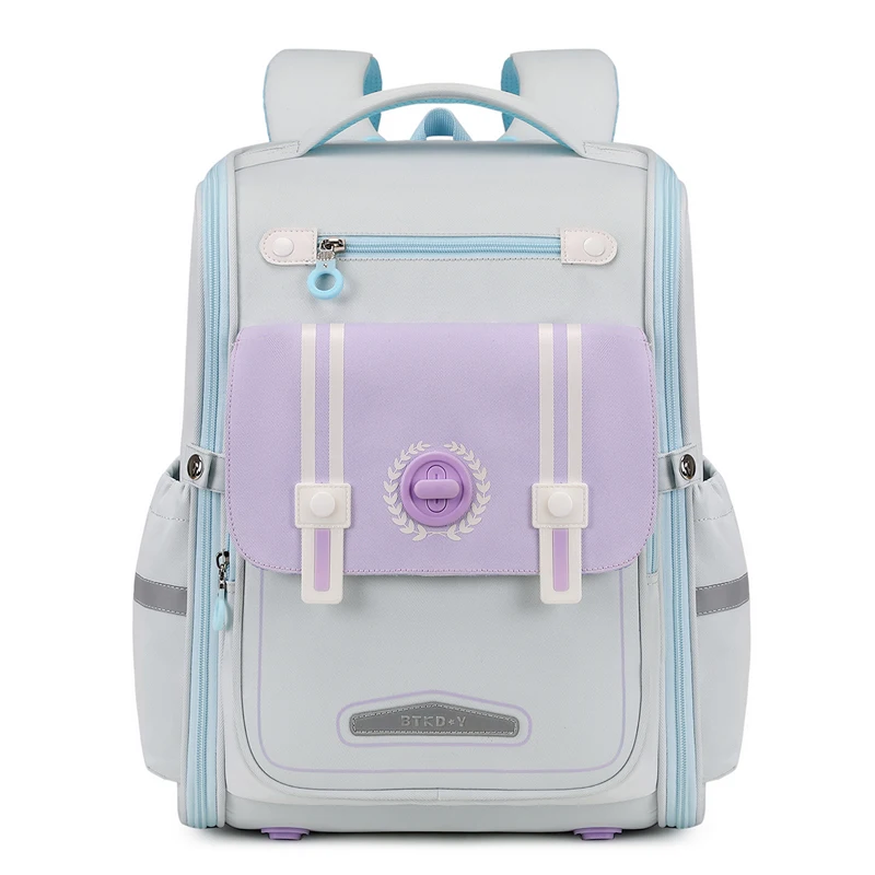 New Fashion Simple Student Bag Multi-layer Large Capacity Integrated Lightweight Easy to Clean Backpack