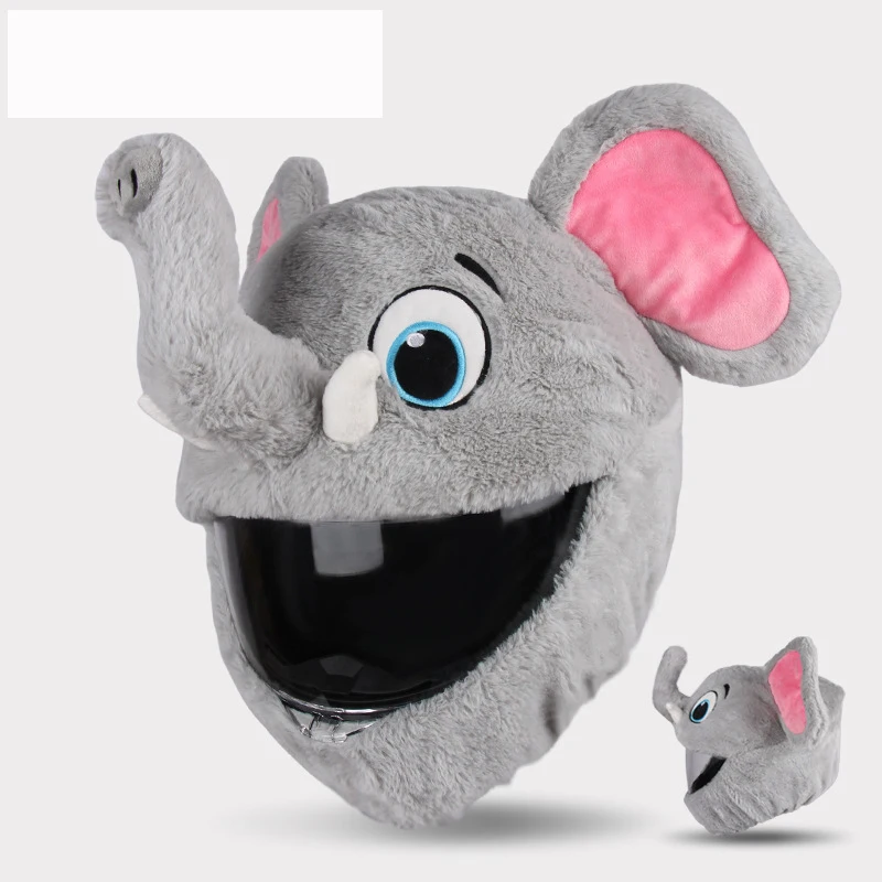 2024 High Quality Customization Stitch Devil Rabbit Bunny Motorbike  Motorcycle Helmets Plush Cartoon Cover