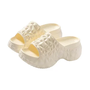 Women's High Heel Summer for Slippers Open Toe Fashion Design with Anti-Slip Comfortable Lightweight EVA Outsole for Outdoor