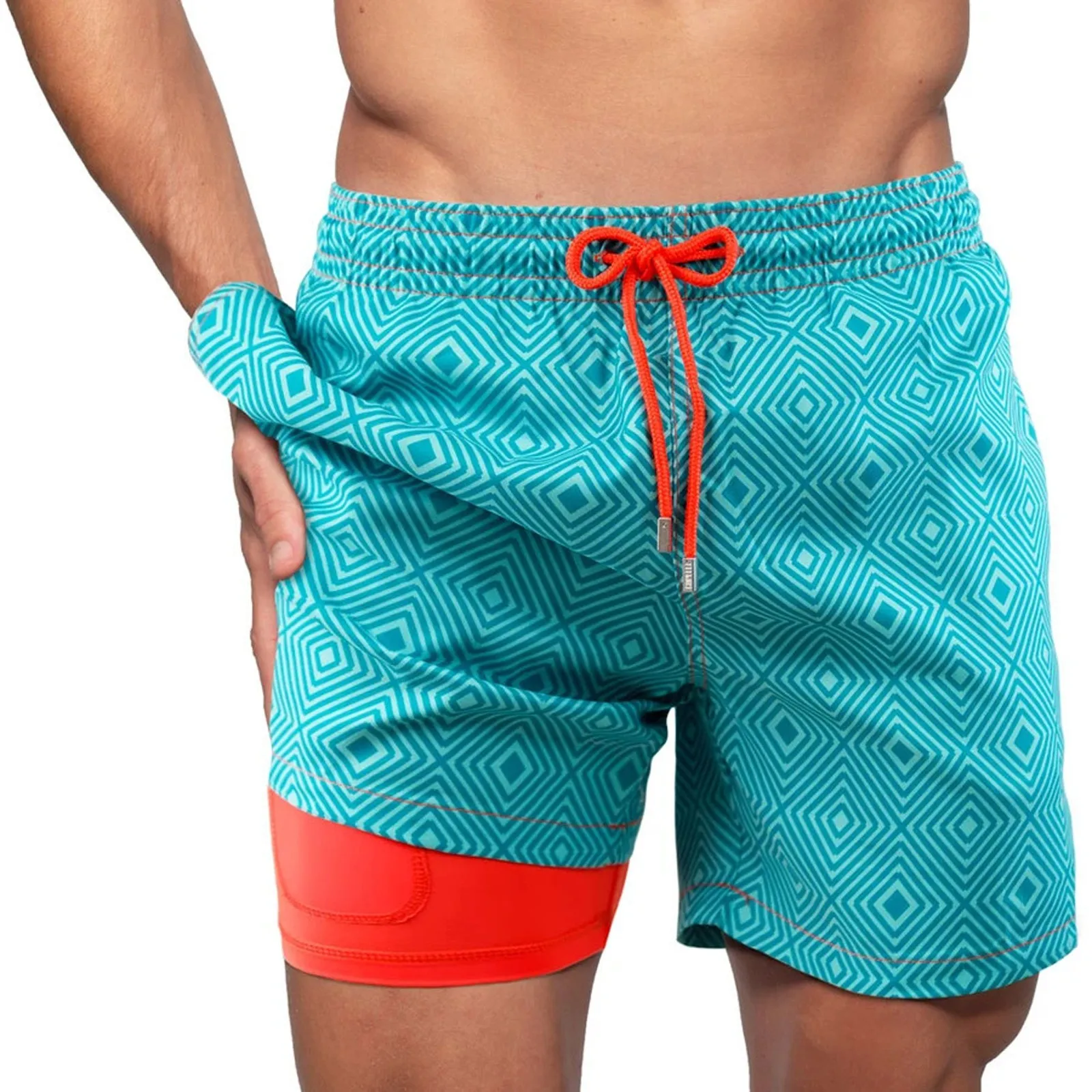 Custom Running Workout Sports Shorts High Quality Summer Swimwear Mesh Beach Large Size Men's Shorts222_voghion.com