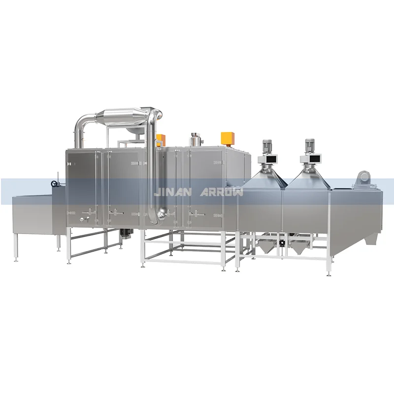 Coco Popps Breakfast Cereal Extruder Machine/Wheat Corn Flakes Process Line/Choco Crunch Rice Produce Plant
