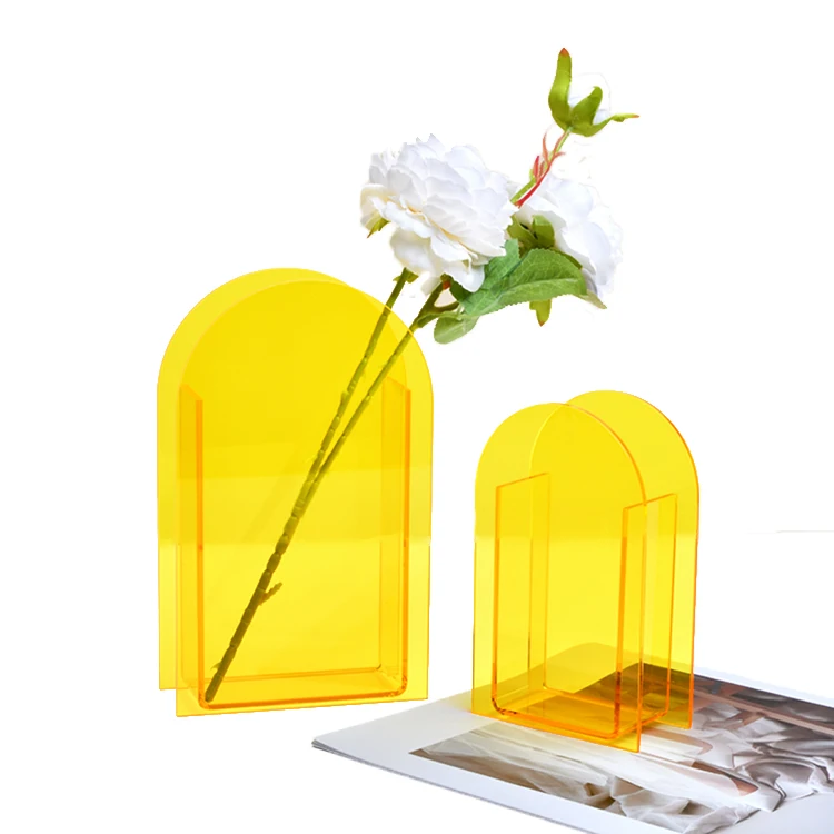 High Quality Clear Acrylic Book Vases For Wedding Center Piece Lucite