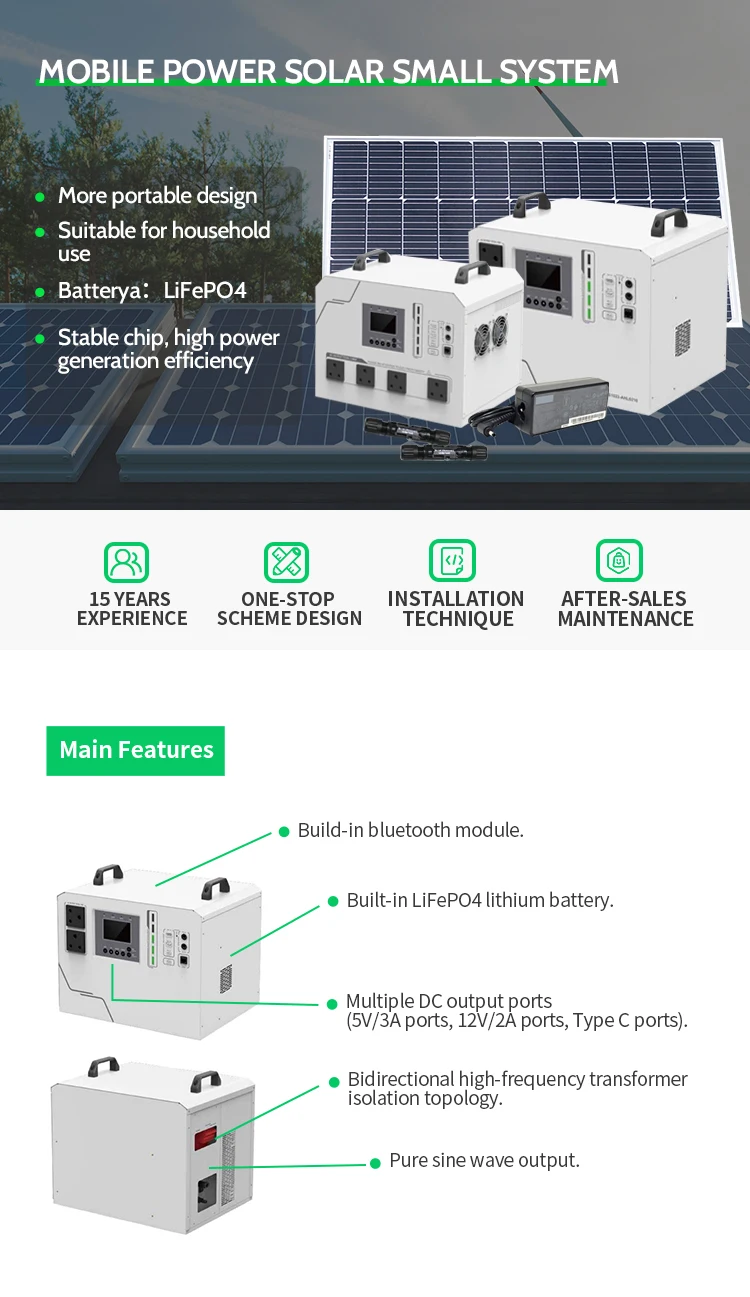 1000W 1500w 2500W PV MPPT Controller Lithium Battery Off Grid Emergency Power Station System Solar Generator with Panel Complet supplier