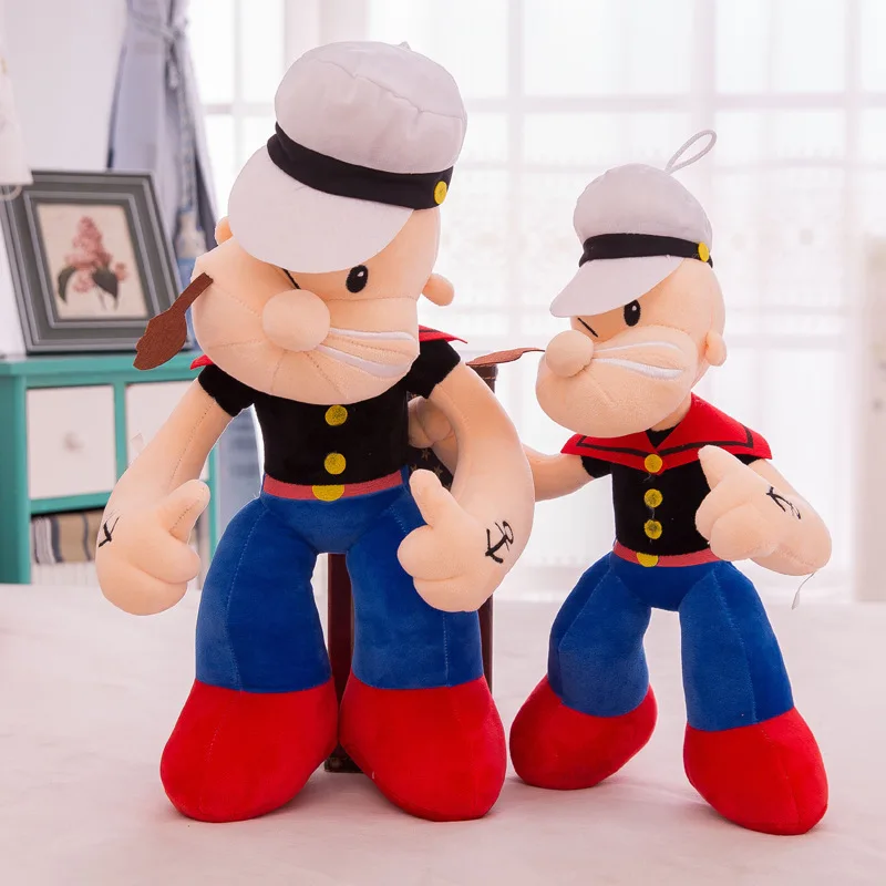 40CM New Creative Popeye the Sailor Plush Stuffed Cartoon Child Gift Toy