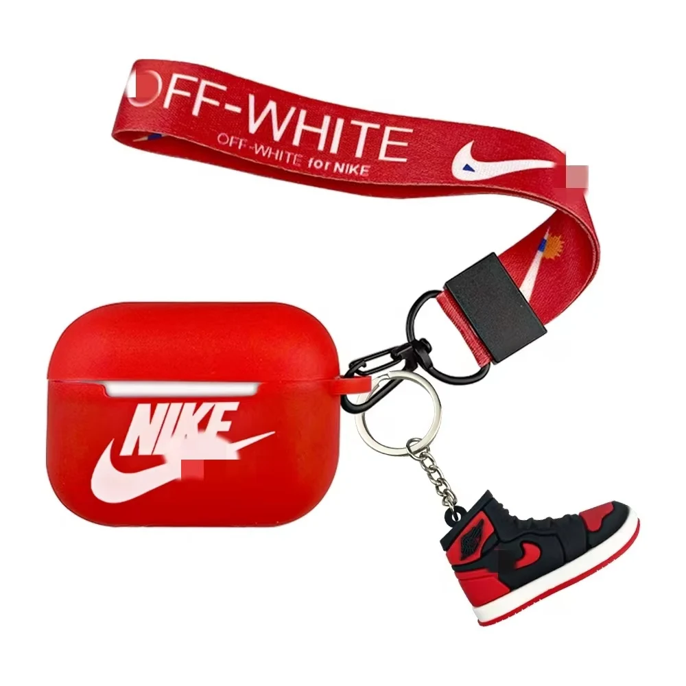 Wholesale New Follow Brand Silicone Case Airpods Pro With Lanyard With 3D Pendant Shoes m.alibaba.com