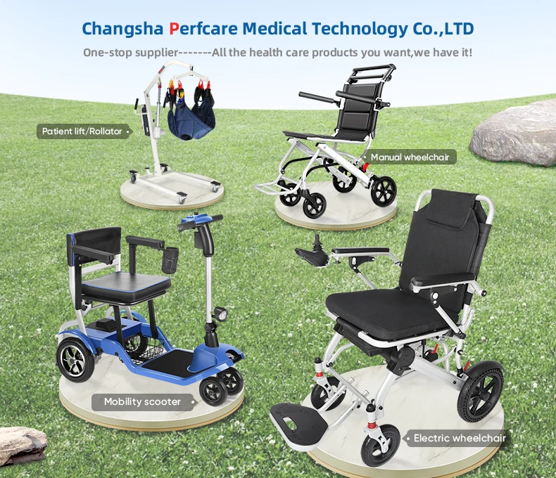 Handicap Motorized Powerful Electric Wheelchair Portable Foldable