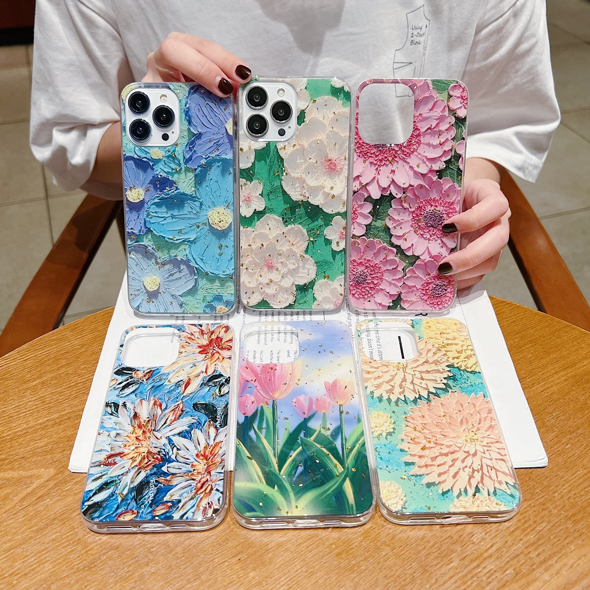 Cute Art Painting Design Phone Cases for iPhone 7, 8 Plus, X, XR, XS Max,  11, 12, 13 Pro - Covers