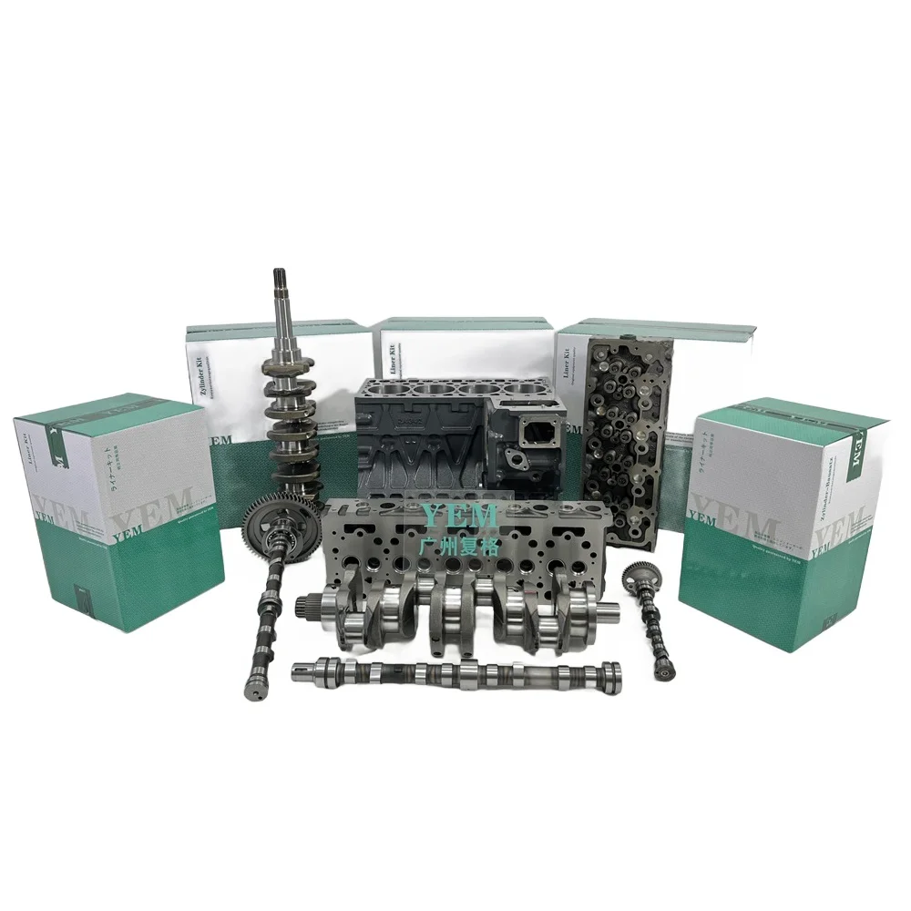 For Komatsu 6D140 6D155 6D170 6D95 Cylinder Block Cylinder Head Crankshaft Camshaft Machinery Engine Spare Parts