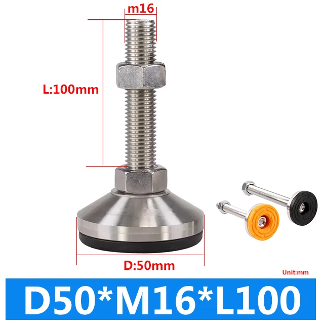 レベル調整フィートM16ステンレスねじTスロットレベリングフット