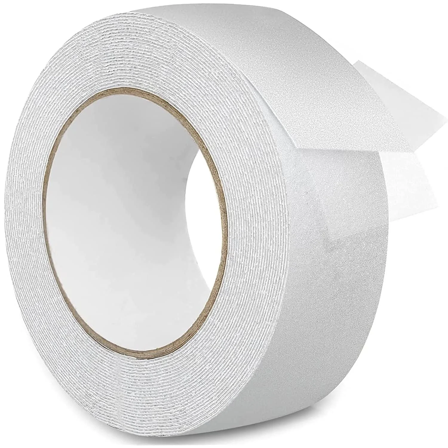 QWORK Bande antidérapante transparente pour marches d'escalier - 1,2 x 5 m - Bandes antidérapantes et abrasives pour enfants, personnes âgées et animaux domestiques - Pour intérieur et extérieur