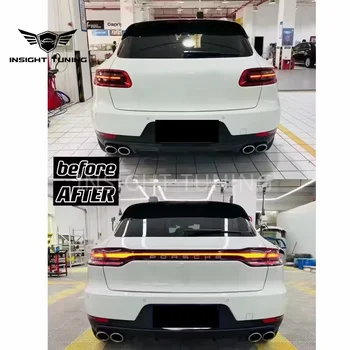 High quality 95B.1 upgrade to 21 95B.2 cross led taillight tail gate For Porsche Macan 95B 2014-2017 Rear door