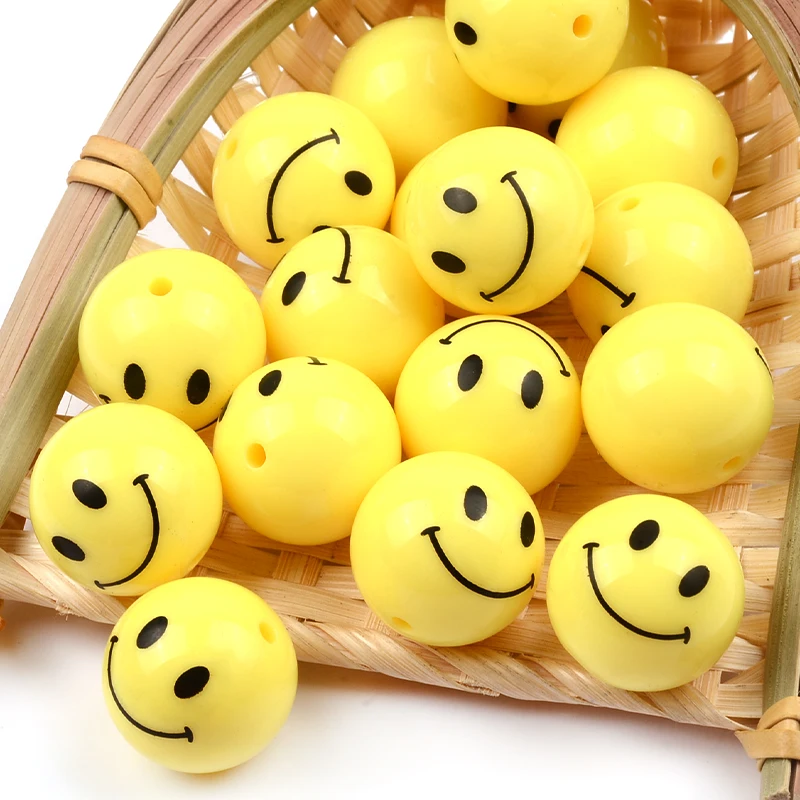 Yellow Smiley Face Beads Children Polymer Clay Spacer Loose Beads Buy Acrylic Plastic Beads Acrylic Bead Wholesales Beads Product On Alibaba Com