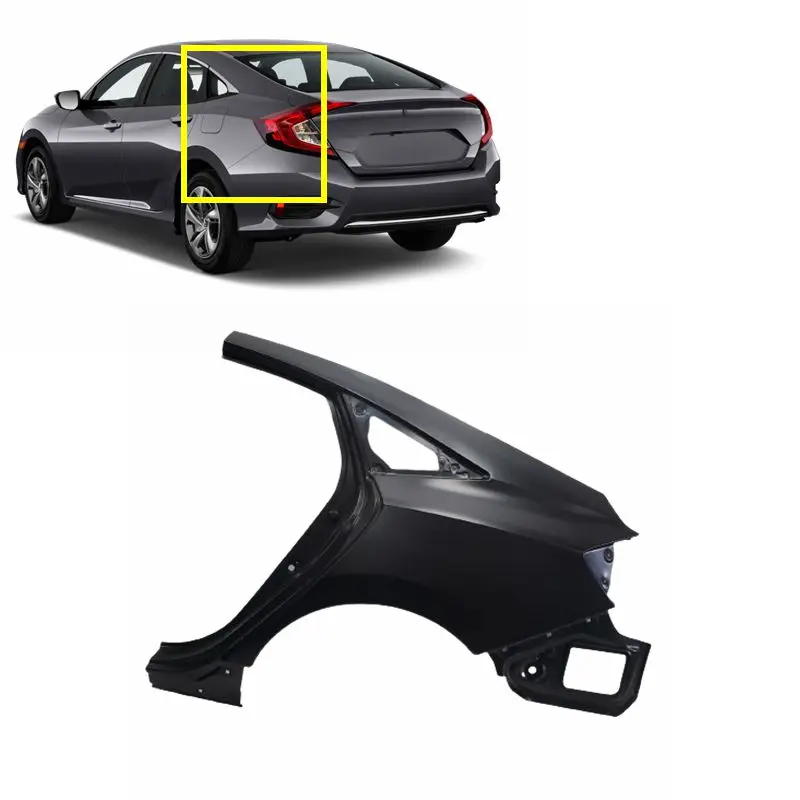 NEW AFTERMARKET  left Right driver Passenger rear fender Quarter Panel Shell for Honda Civic 2016-2019 2020