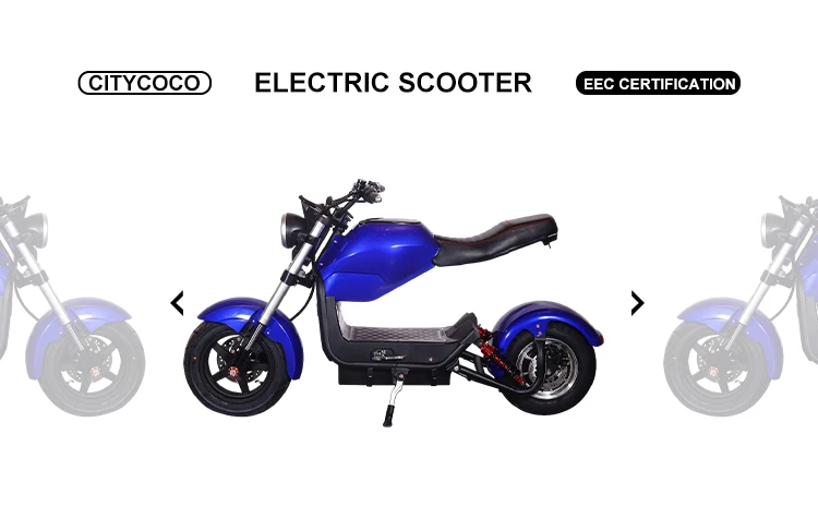 Amoto overseas warehouse in stock 2000w 20ah 30ah electric motorcycle max electric scooter citycoco fat tire bike with eec coc