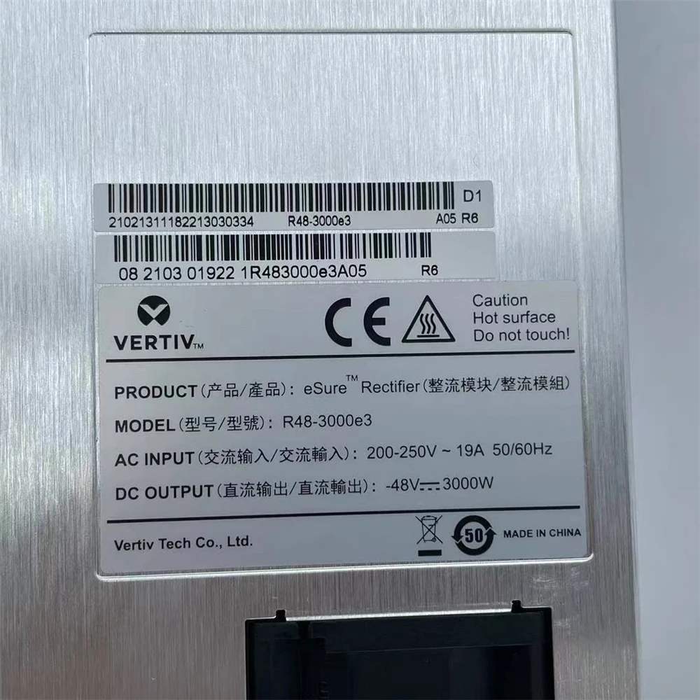 Vertiv Network 3000w Module Vertiv Rectifier 48v Telecom Power Supply r48-3000e3