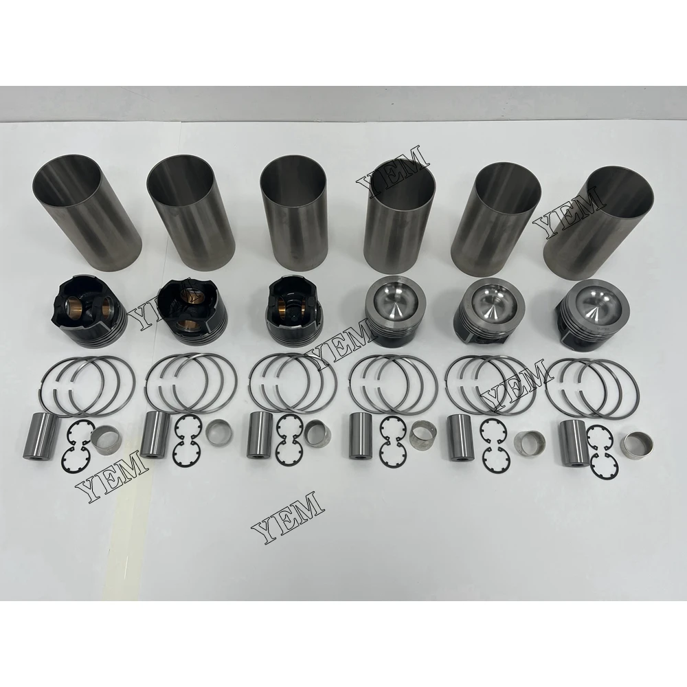 C7 Engine Liner Kit With Pistons Ring Set Cylinder Liner for Caterpillar