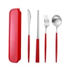 Ensemble 4 pièces en argent rouge