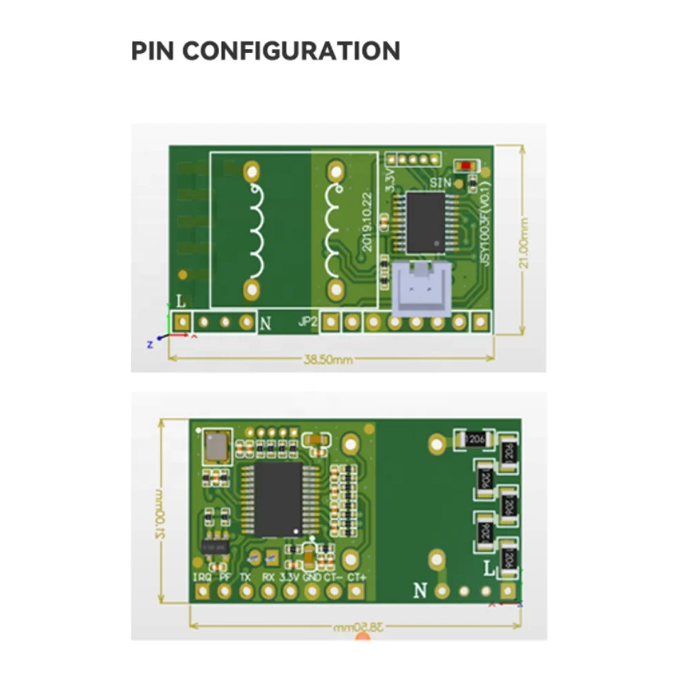 JSY1003F Vertical Installation Integrated Measurement Digital Communication Electronic Watt Power Consumption Energy Meter