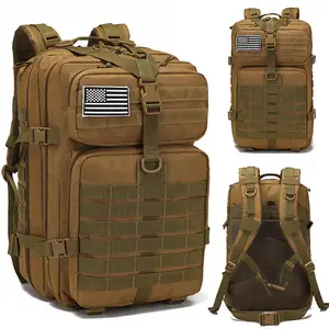 2026 Hot Sale Tactical Backpack for Men 45L Waterproof Assault Rucksack with Molle System Backpack for Outdoor Gym Camping