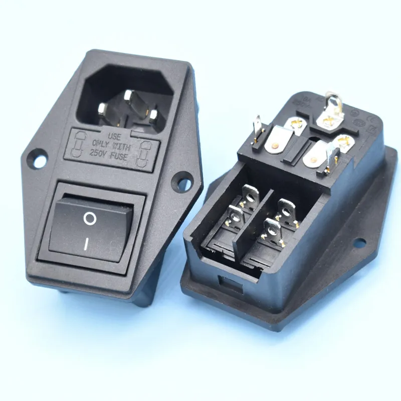 Hospital Power Socket AC-01A Double Fuse Power Socket With Bracket Industrial & Hospital Use ...