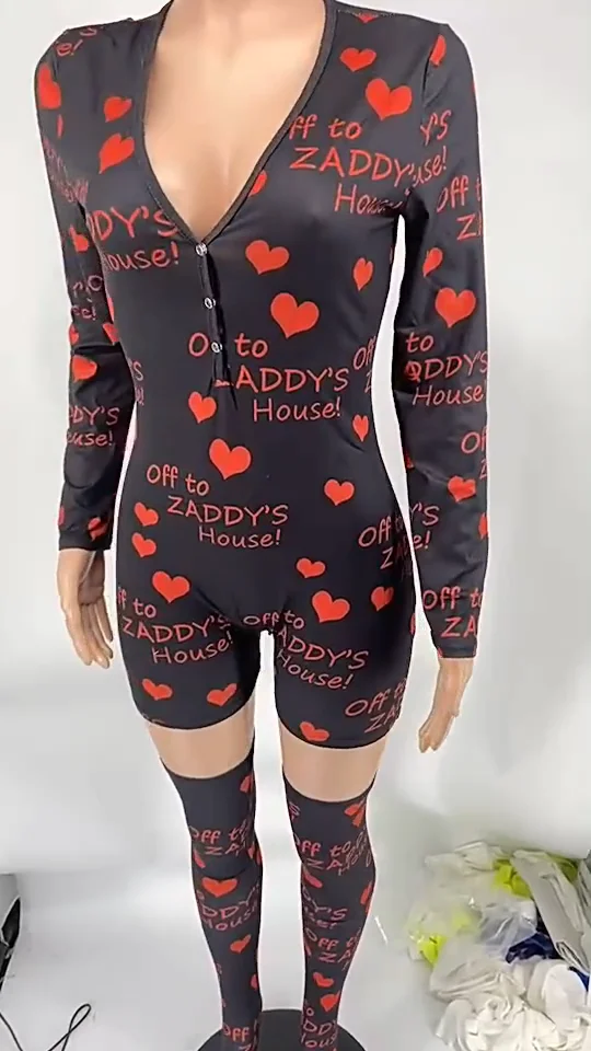 New Long Sleeve Onesis Romper Sleepwear Pajama Winter Autumn Women